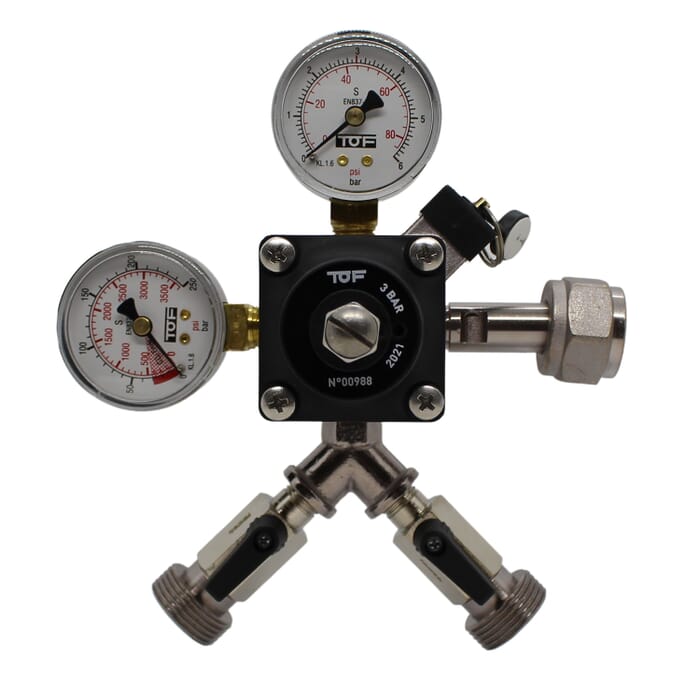 Regulator presiune apa 2-conductiv CO2 pentru dozator bere 3bar