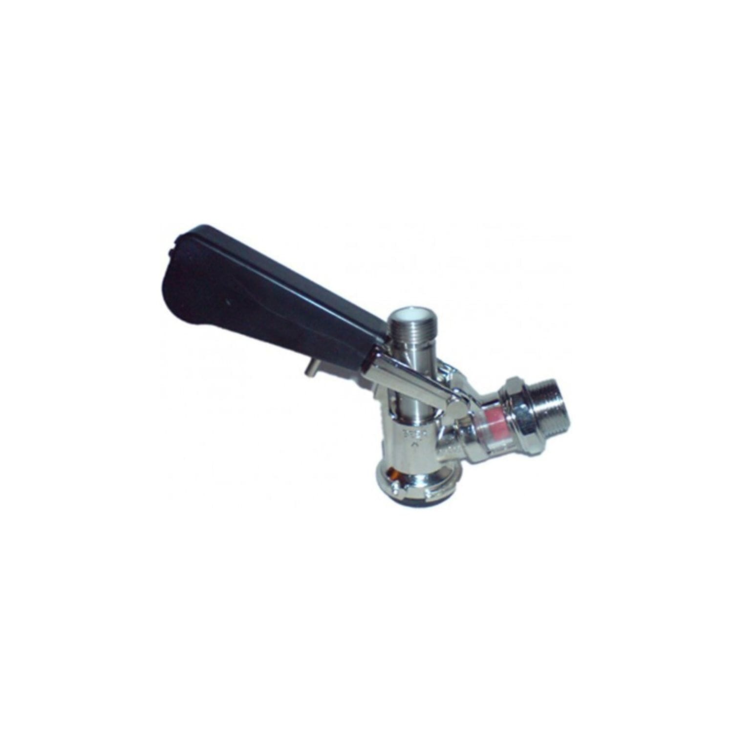 Zapfkopf Mit Keg-Verschluss – Kombi-Fitting, 2x 5/8“ Anschlüsse, Rostfrei, Für Kelleranstich (oberer Ausgang)