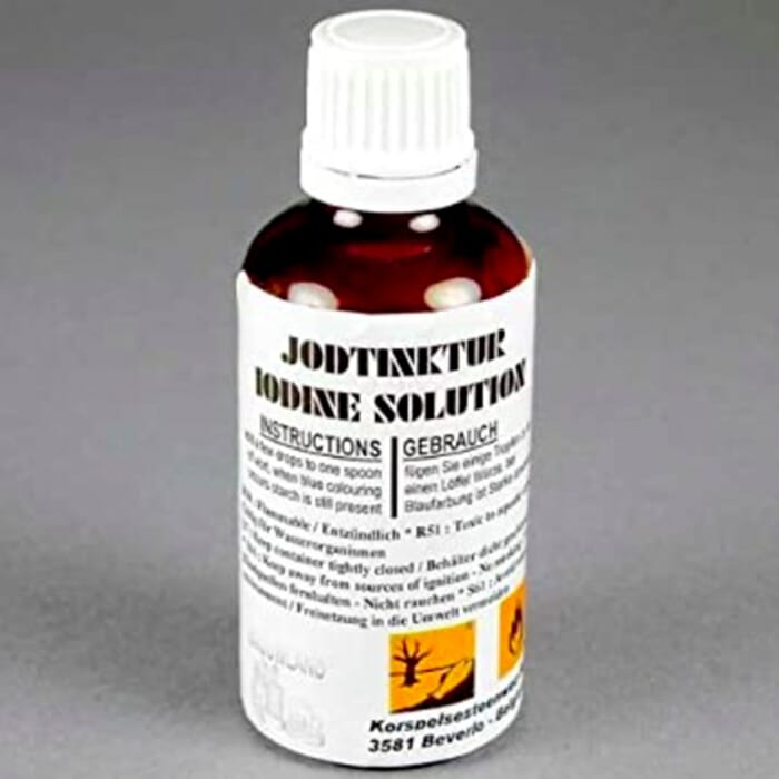 Iodine tincture for the determination of the starch content, 30ml