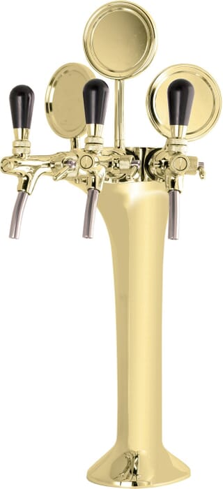 [Bundle] Beer tower gold 3-line, elegant, "top quality!" (package price)
