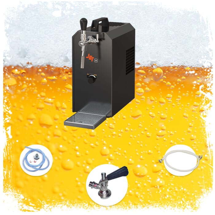 [Paket] Set completo: dispensador de cerveza con compresor de aire - JET 30K, 1 línea, 30 litros/h