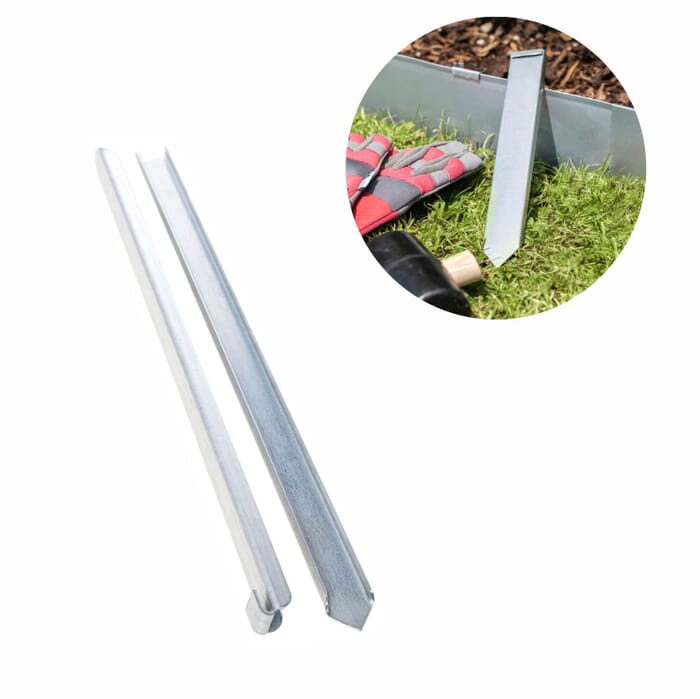 Ground anchor | Lawn edging | Ground anchor for lawn edge Exclusive 40 x 2.6 x 0.2 cm