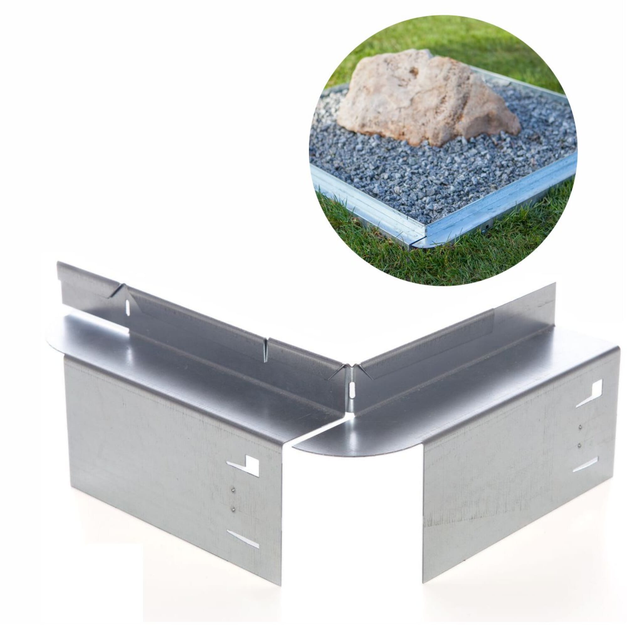 Corner outside for lawn edge with wheel arch 9.5 cm Lawn Edging