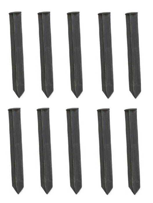 [Bundle] 50 Pack Plastic Anchors 25cm x 3cm | Lawn Edging | Garden edging | Garden border edging