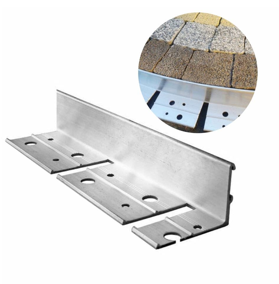 Bordure De Gravier PROTEKTOR Aluminium 2500 Mm X 80 Mm X 90 Mm Lot = 10