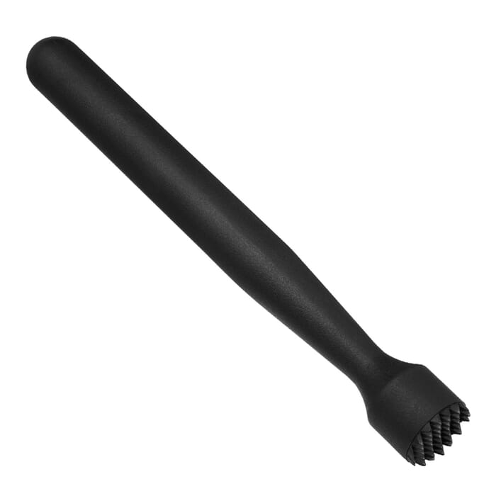 Pilon Caipirinha - plastic negru cu capăt zimțat (20cm)