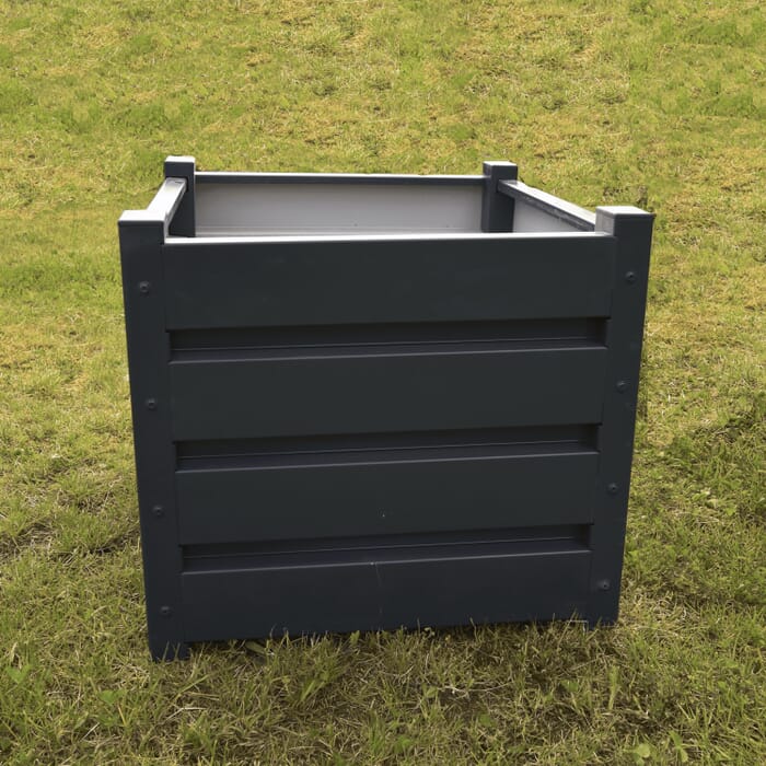 Raised Garden Bed anthracite 40cm x 50cm x 50cm | Outdoor planter