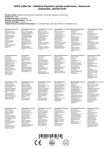 Weekiss Boyshort  period pants, period underwear, period proof knickers 