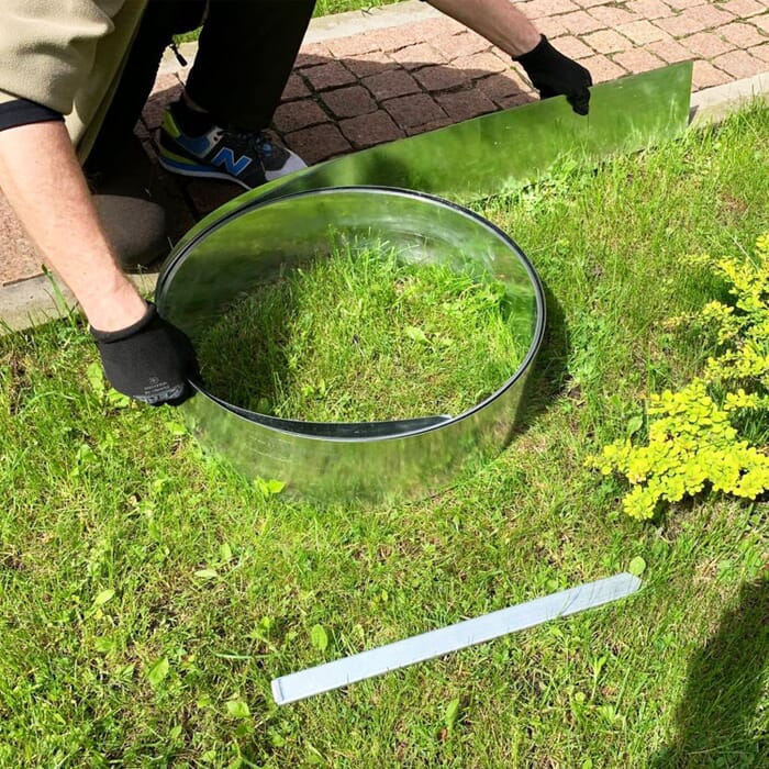 Bordura Flessibile Da Giardino Verde - 15 Cm X 6 Metri, Spessore 2,8 Mm - Bordure Per Aiuole E Prato, Facile Da Piegare E Tagliare