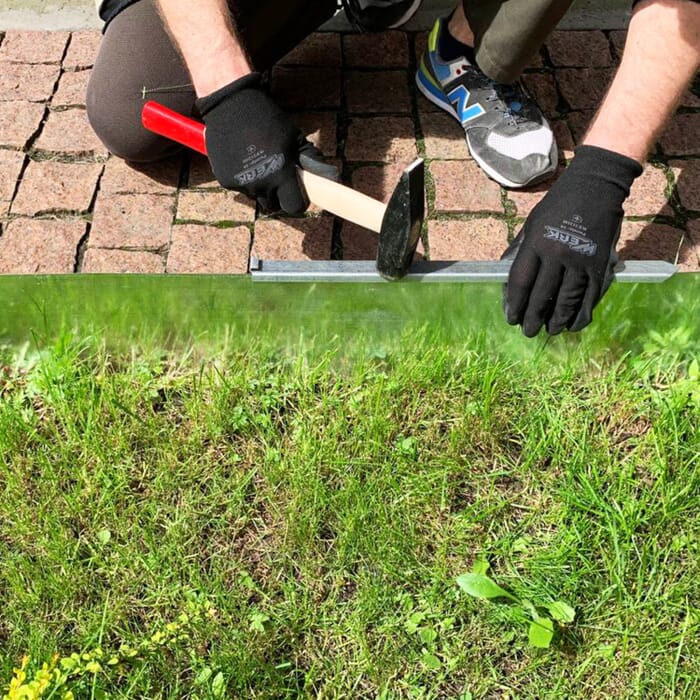 [Bundle] Lawn edging tape metal aluminium/zinc 152025cm 1015m