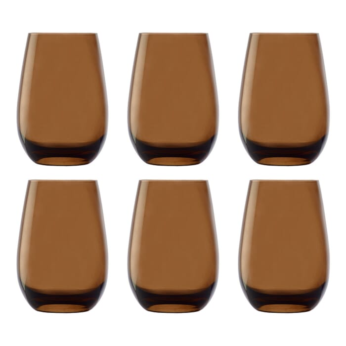 [Paket] Pahare colorate ELEMENTS 6er-Set, Braun, 465 ml