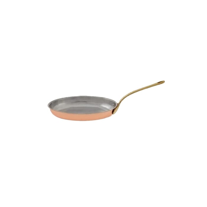 Medium oval copper pan