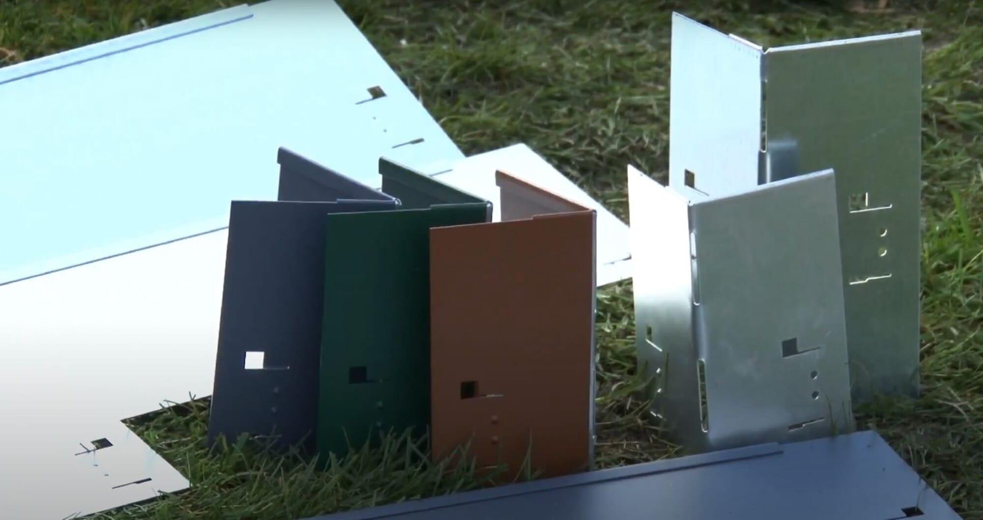 [Pack] Bordure de Jardin en métal Hauteur 13,5-18,5 cm Longueur 120 cm