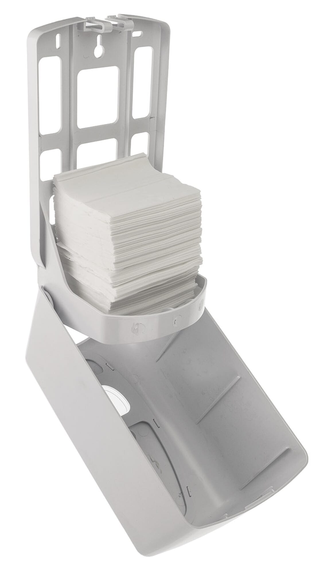 2 Porta Carta Igienica In Plastica Con Molla - Regolabili 10-15 Cm, Bianco, Per Bagno E Ristorante - 3