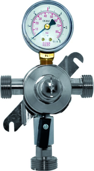 Zwischendruckregler für CO2, N2 und Mischgas (Bier) 3bar