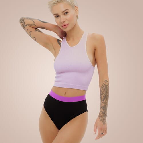 Weekiss Sport High Waist Pink Period pants, Period underwear, Period knickers Weekiss Sport High Waist Pink Period pants, Period underwear, Period knickers