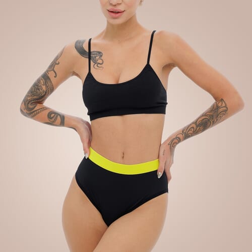 Weekiss High Waist Lemon Period pants, Period underwear, Period knickers Weekiss High Waist Lemon Period pants, Period underwear, Period knickers